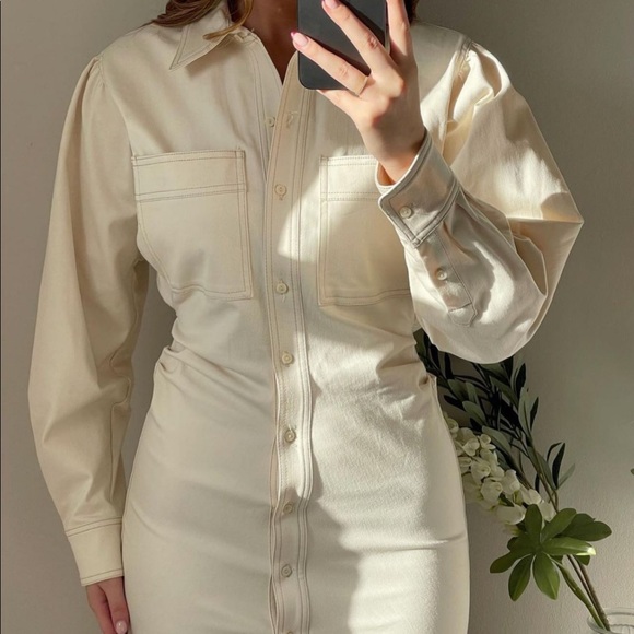 Zara Dresses & Skirts - Zara button closure dress bloggers favorite